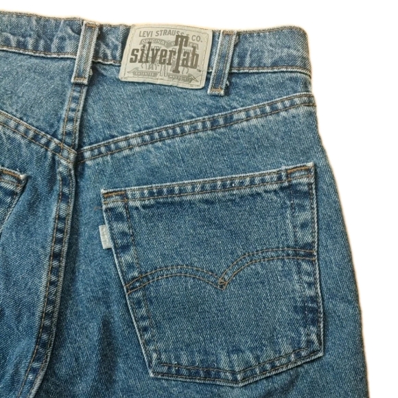 Levi's Silvertab Lean Straight Jeans Men Sz 30 X 32 Blue Denim Vintage 90s USA - Picture 7 of 13